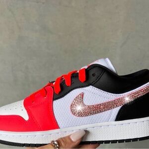 Jordan Women's Sneakers - Black, White, Red